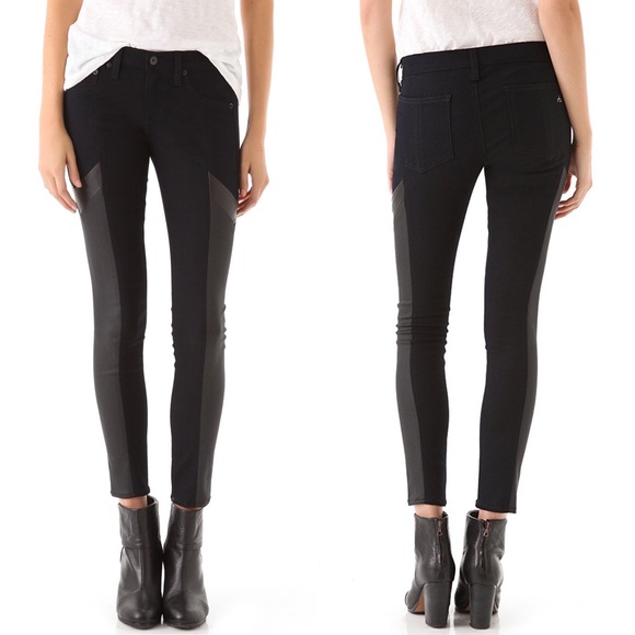 rag & bone Denim - RAG & BONE Grand Prix Motocross Legging Jeans